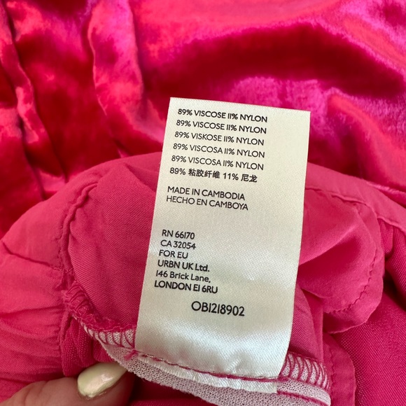 Anthropologie Maeve Anastacia Velvet Wide Leg Pant in Pink (Size M) - Picture 7 of 11